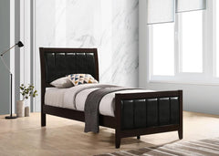 Carlton Brown Twin Bed - furniture place usa