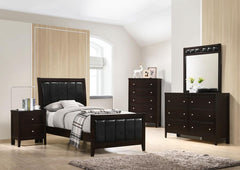 Carlton Brown Twin Bed - furniture place usa