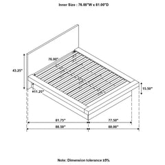 Jessica White Eastern King Bed - furniture place usa