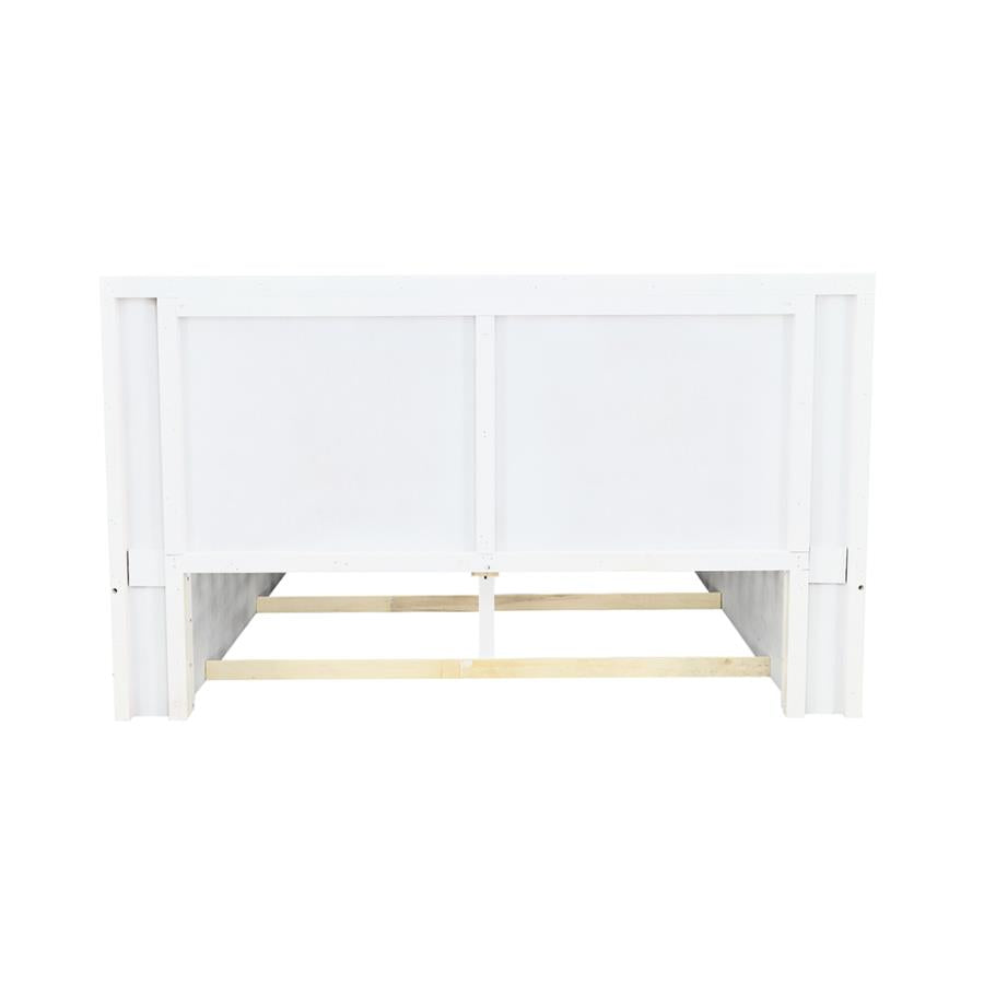 Jessica White Queen Bed - furniture place usa