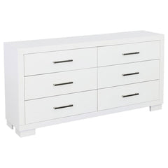 Jessica White Dresser - furniture place usa
