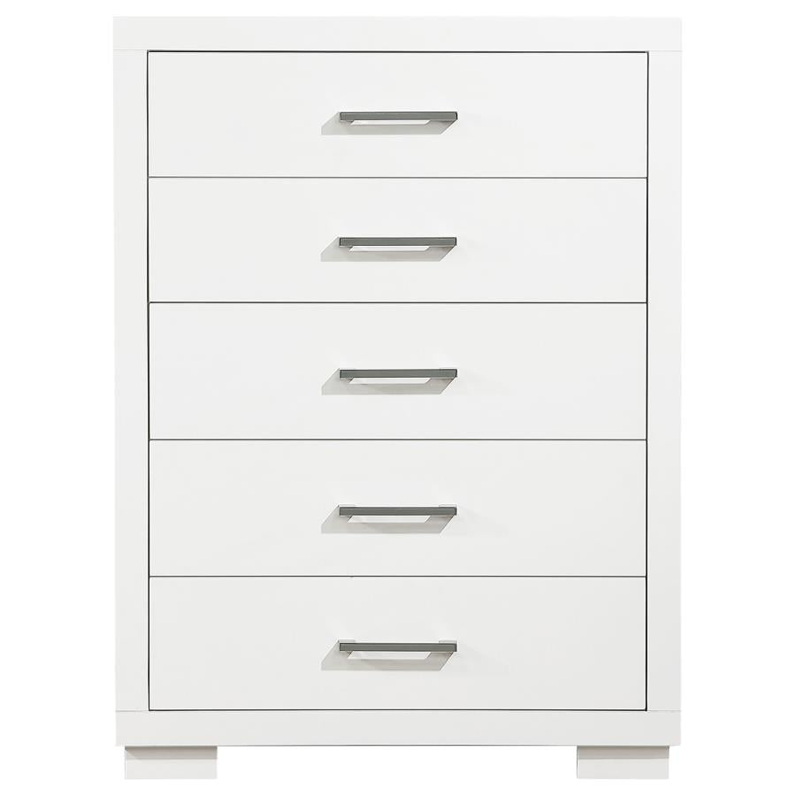 Jessica White Chest - furniture place usa