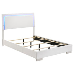 Felicity White Full Bed - furniture place usa