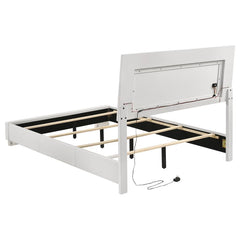 Felicity White Full Bed - furniture place usa