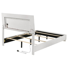 Felicity White Full Bed - furniture place usa