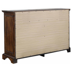 Elk Grove Brown Queen Bed 5 Pc Set - furniture place usa