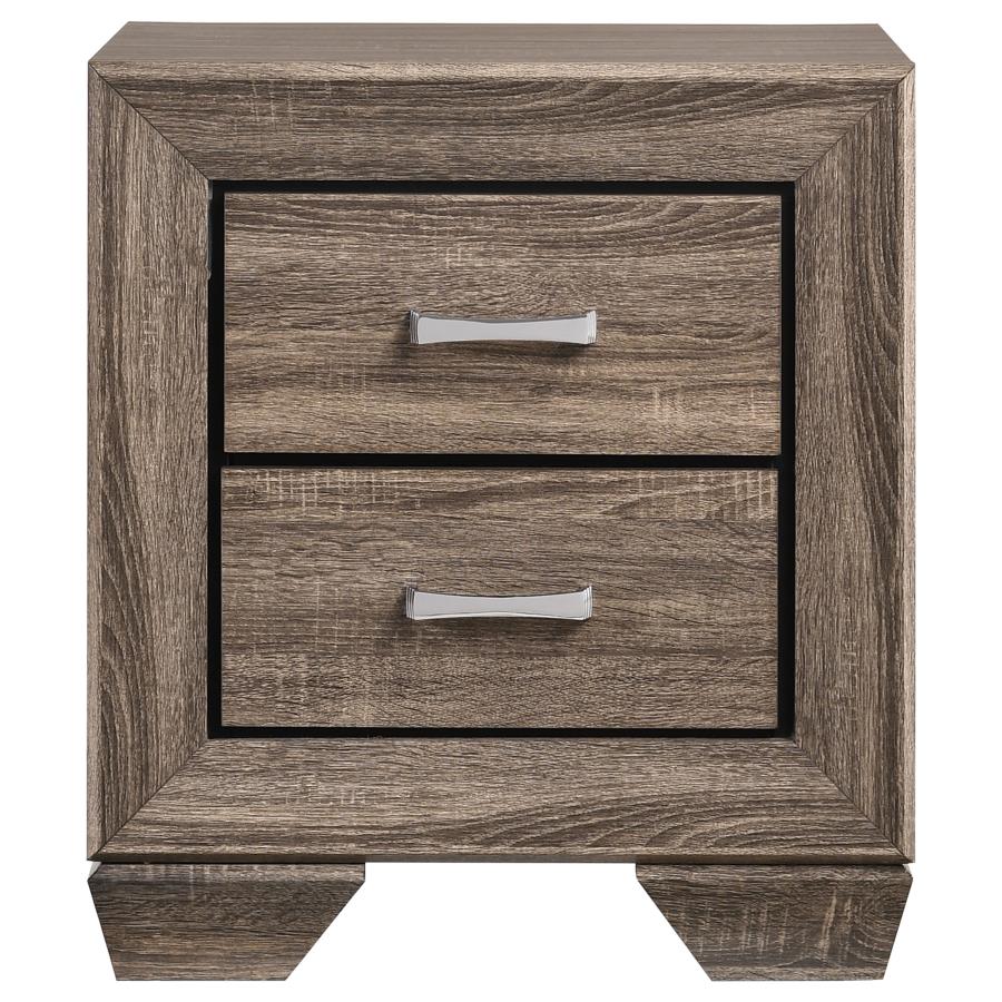 Kauffman Brown Nightstand - furniture place usa