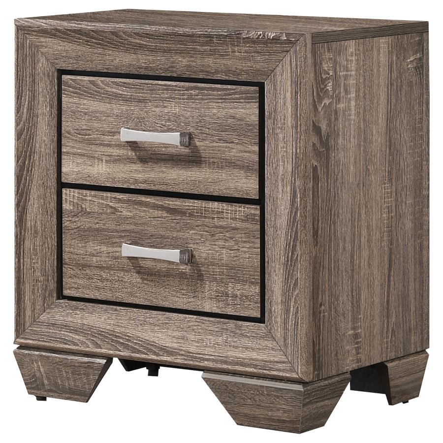 Kauffman Brown Nightstand - furniture place usa