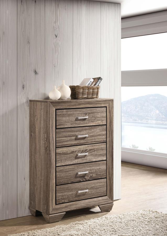 Kauffman Brown Chest - furniture place usa