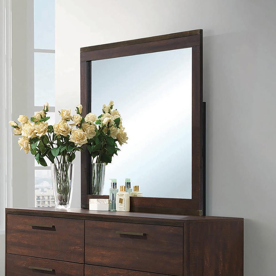 Edmonton Brown Dresser Mirror - furniture place usa