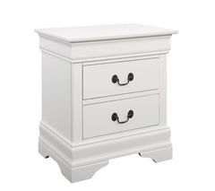 Louis Philippe White Nightstand - furniture place usa