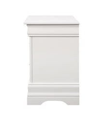 Louis Philippe White Nightstand - furniture place usa