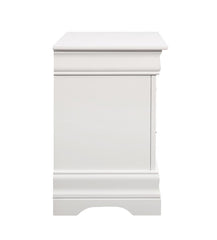Louis Philippe White Nightstand - furniture place usa