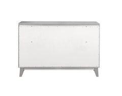 Leighton Silver Twin Bed 5 Pc Set - furniture place usa