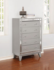 Leighton Silver Chest - furniture place usa