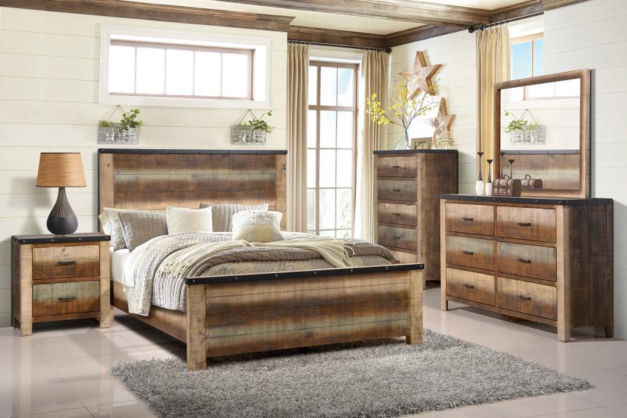 Sembene Brown Queen Bed - furniture place usa