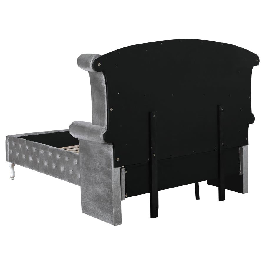 Deanna Grey California King Bed - furniture place usa