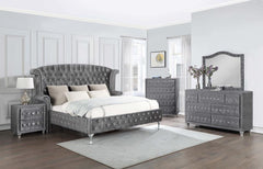 Deanna Grey California King Bed - furniture place usa