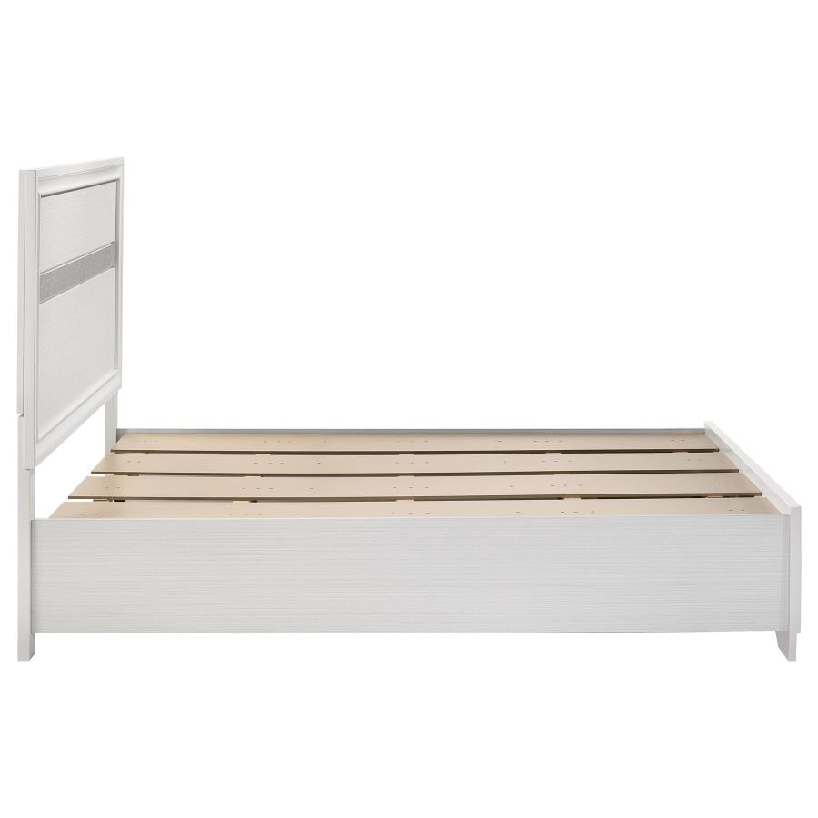 Miranda White Full Storage Bed - furniture place usa