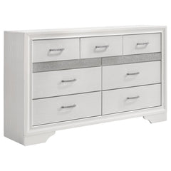 Miranda White California King Bed 4 Pc Set - furniture place usa