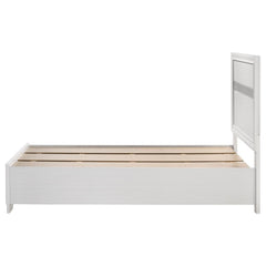 Miranda White Twin Storage Bed - furniture place usa