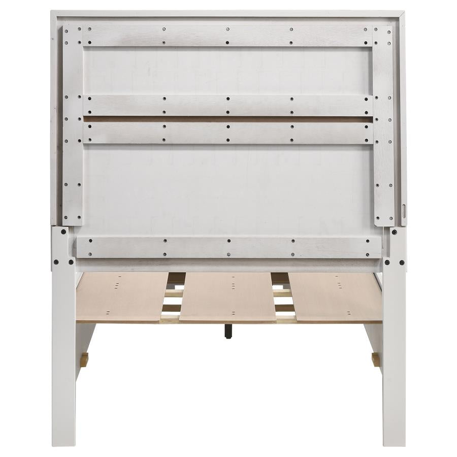 Miranda White Twin Storage Bed - furniture place usa