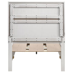 Miranda White Twin Storage Bed - furniture place usa