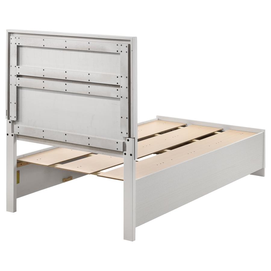 Miranda White Twin Storage Bed - furniture place usa