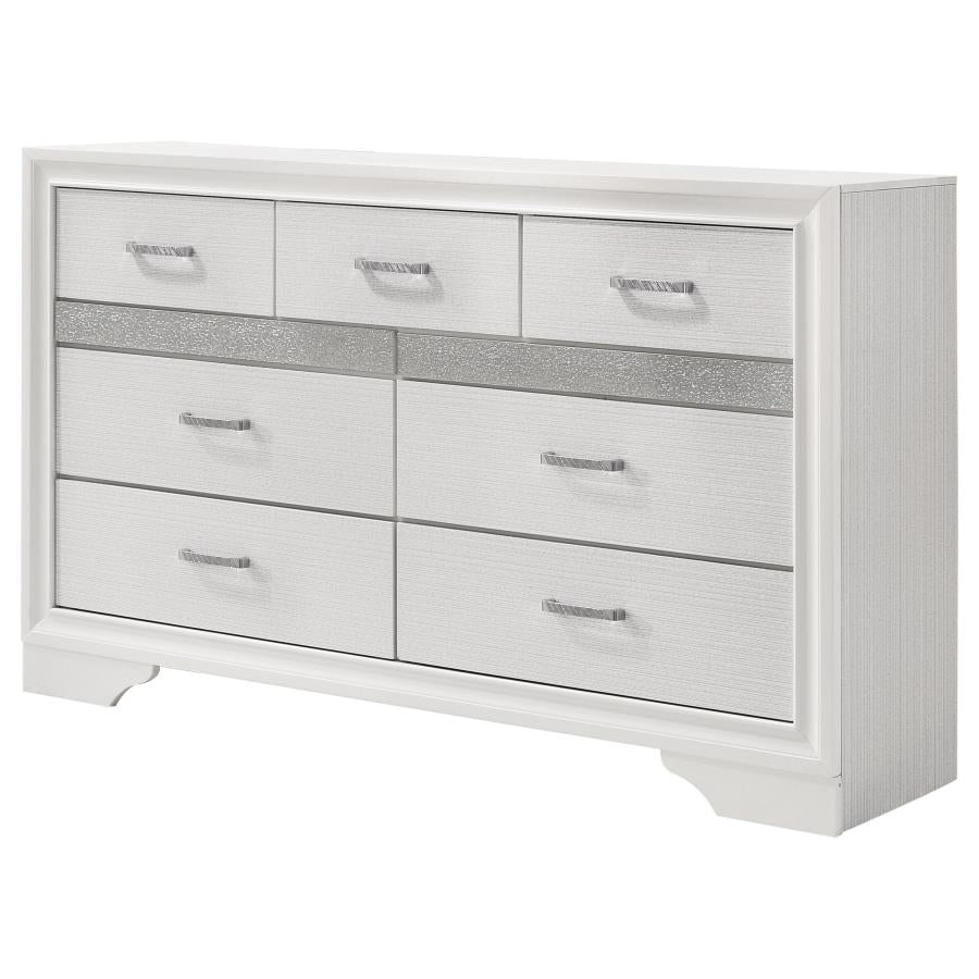 Miranda White Dresser - furniture place usa