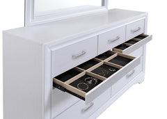 Miranda White Dresser - furniture place usa