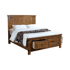 Brenner Brown Queen Storage Bed - furniture place usa