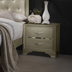 Beaumont Gold Nightstand - furniture place usa
