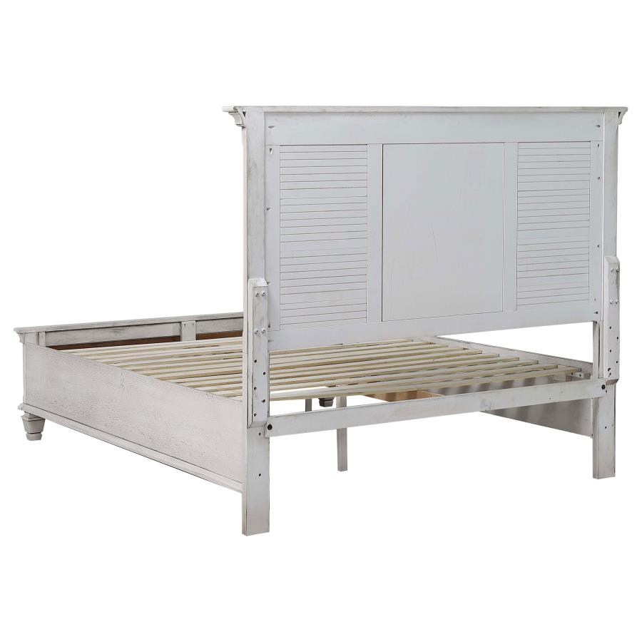 Franco Ivory Eastern King Storage Bed - furniture place usa