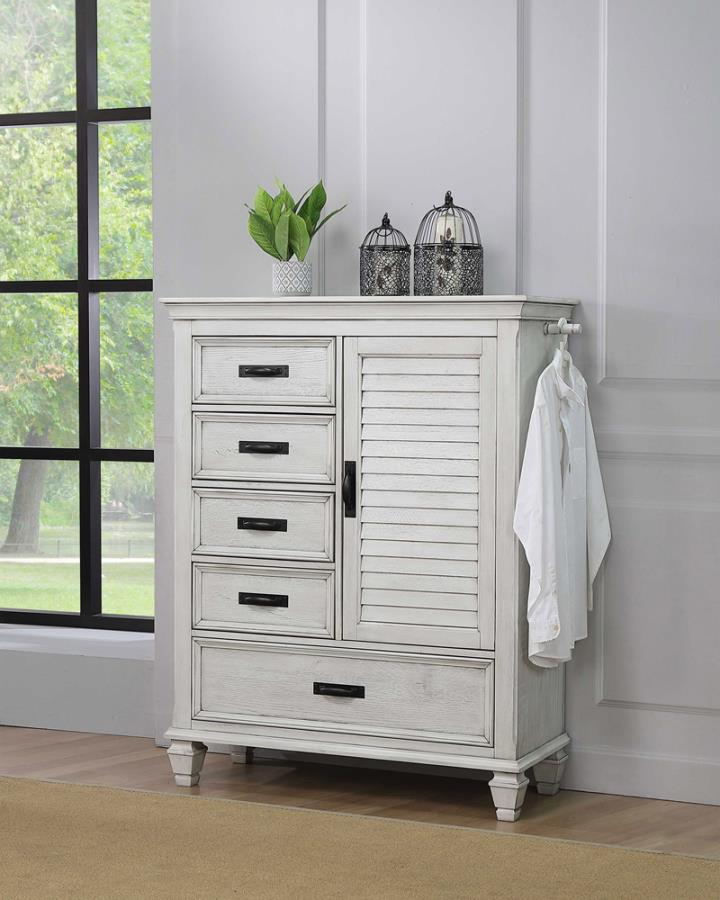 Franco Ivory Door Chest - furniture place usa