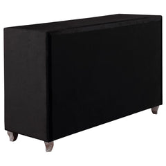 Deanna Black California King Bed 4 Pc Set - furniture place usa