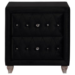 Deanna Black Nightstand - furniture place usa