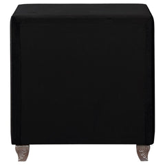 Deanna Black Nightstand - furniture place usa