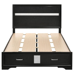 Miranda Black Full Bed 5 Pc Set - furniture place usa