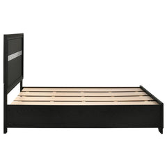 Miranda Black Full Storage Bed - furniture place usa