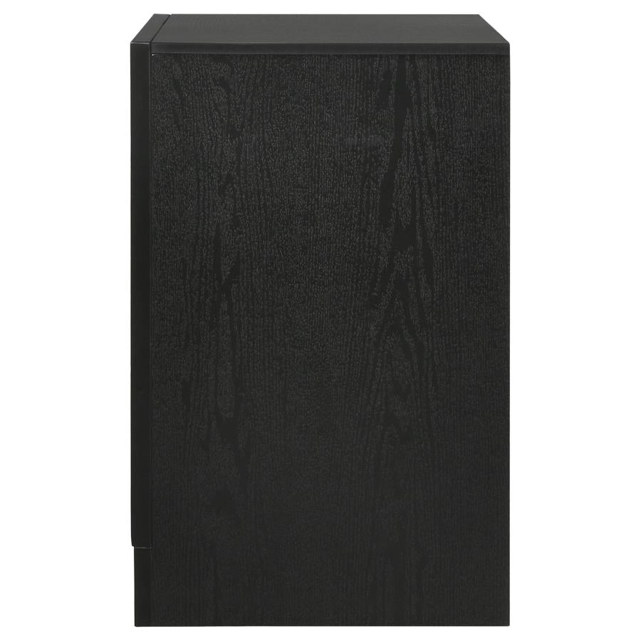 Miranda Black Nightstand - furniture place usa