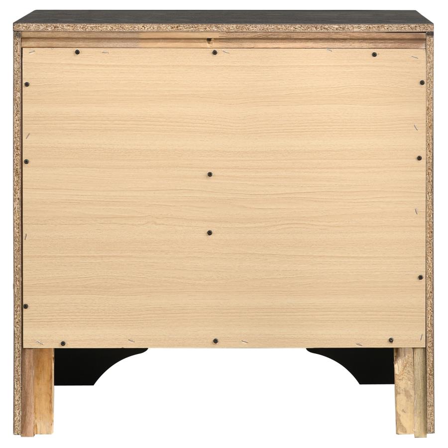 Miranda Black Nightstand - furniture place usa