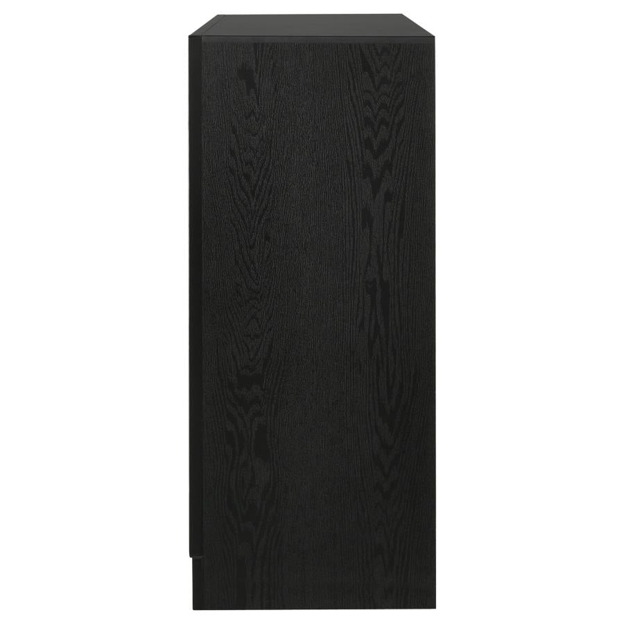 Miranda Black Dresser - furniture place usa