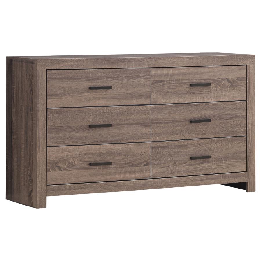 Brantford Brown Eastern King Bed 4 Pc Set - furniture place usa