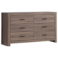 Brantford Brown Eastern King Bed 4 Pc Set - furniture place usa