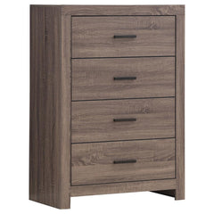 Brantford Brown Eastern King Bed 5 Pc Set - furniture place usa