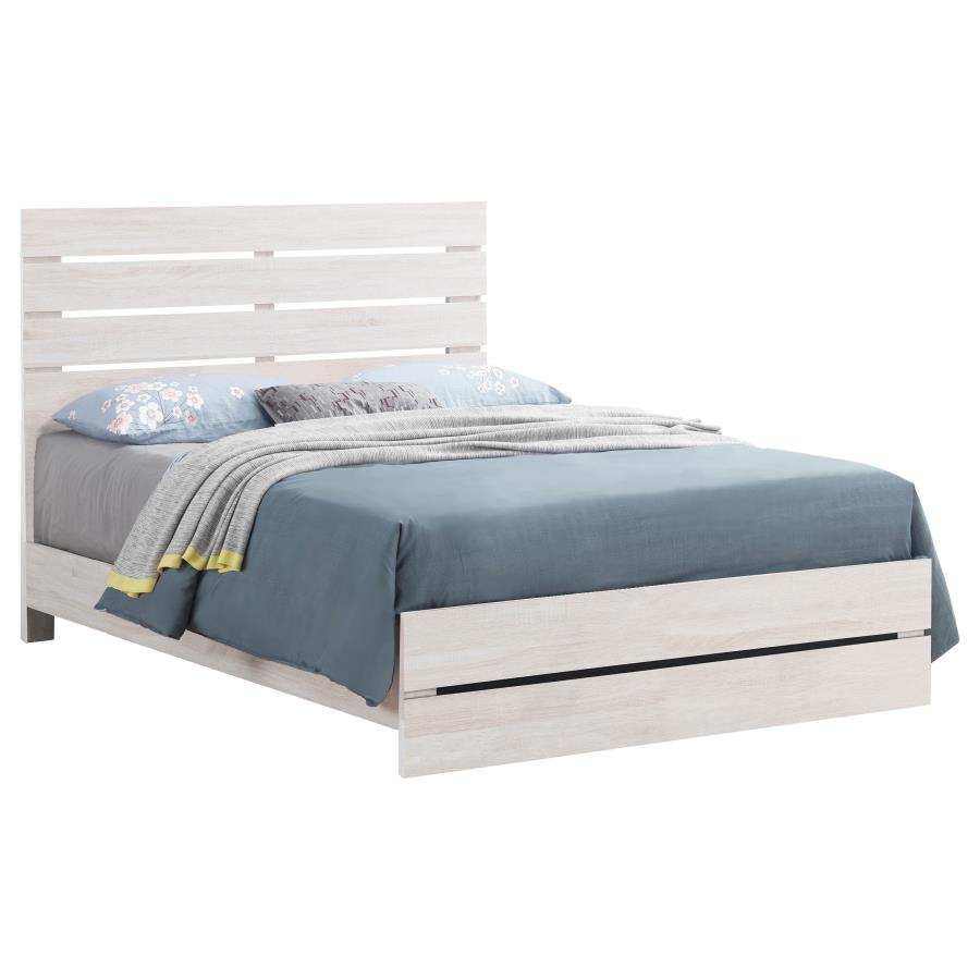 Brantford Ivory Queen Bed - furniture place usa