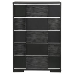 Blacktoft Black Eastern King Bed 5 Pc Set - furniture place usa