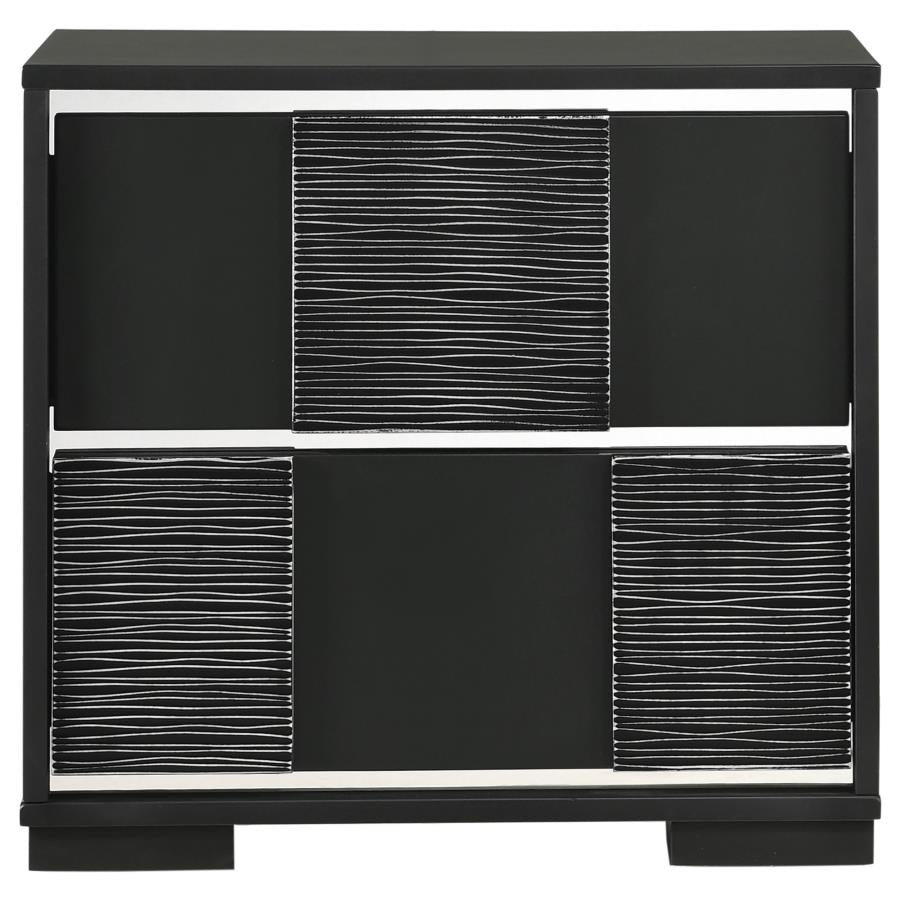 Blacktoft Black Nightstand - furniture place usa