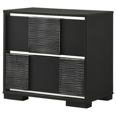 Blacktoft Black Nightstand - furniture place usa