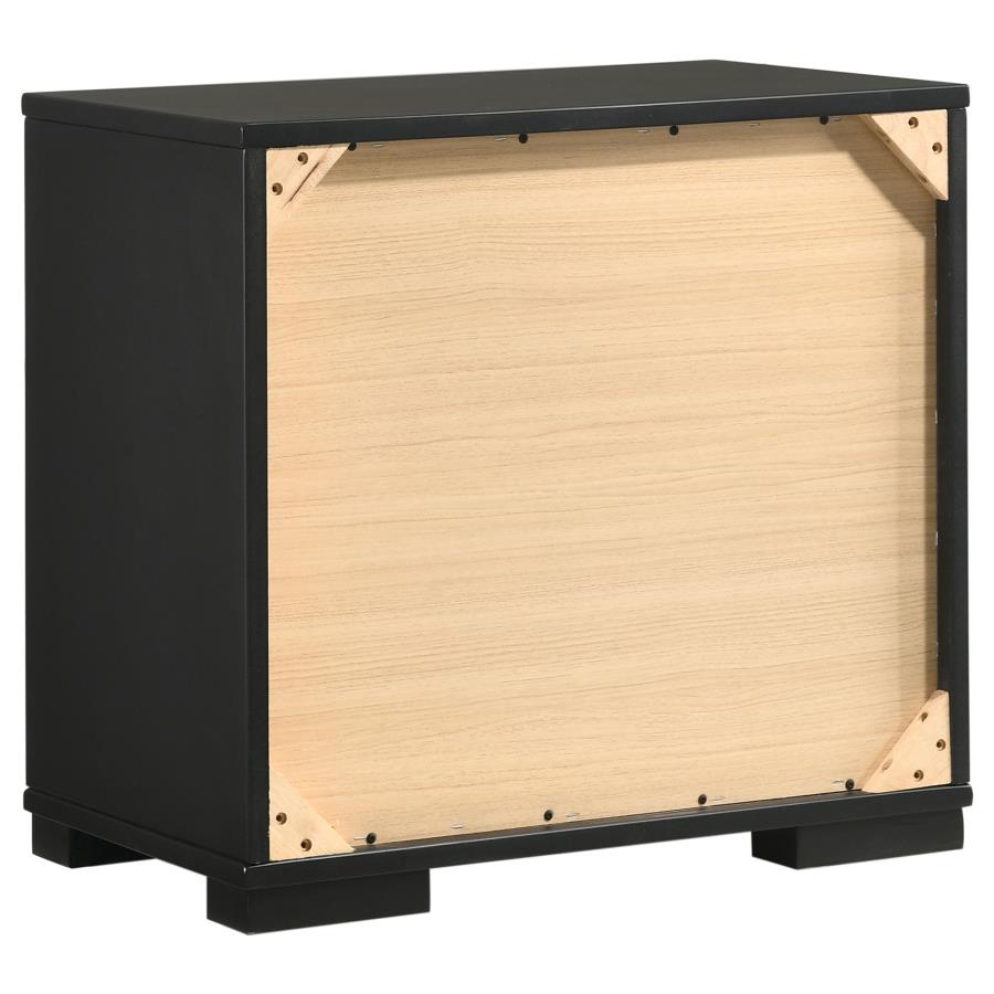 Blacktoft Black Nightstand - furniture place usa